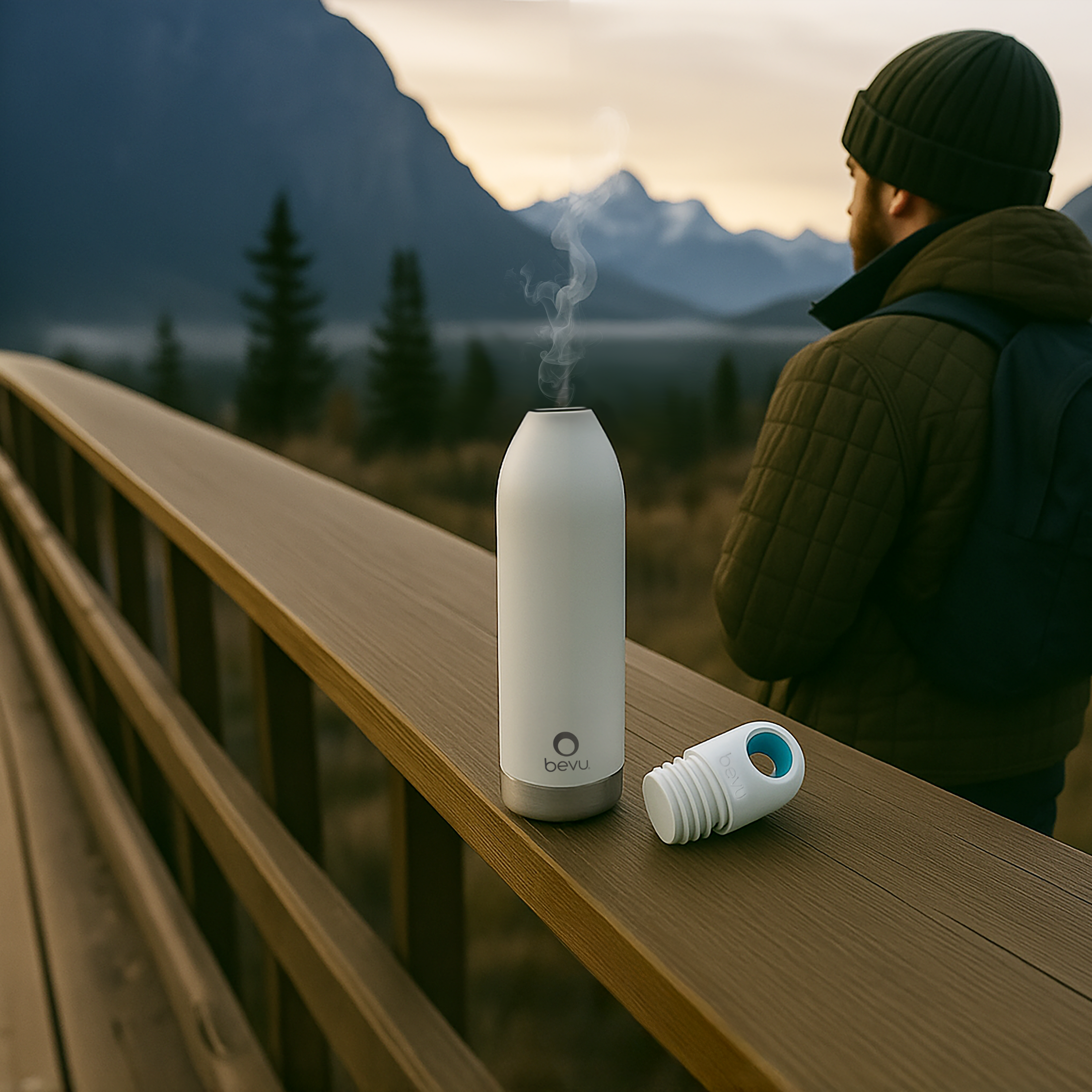BEVU DUO STAINLESS STEEL INSULATED BOTTLE 25OZ (750ml)
