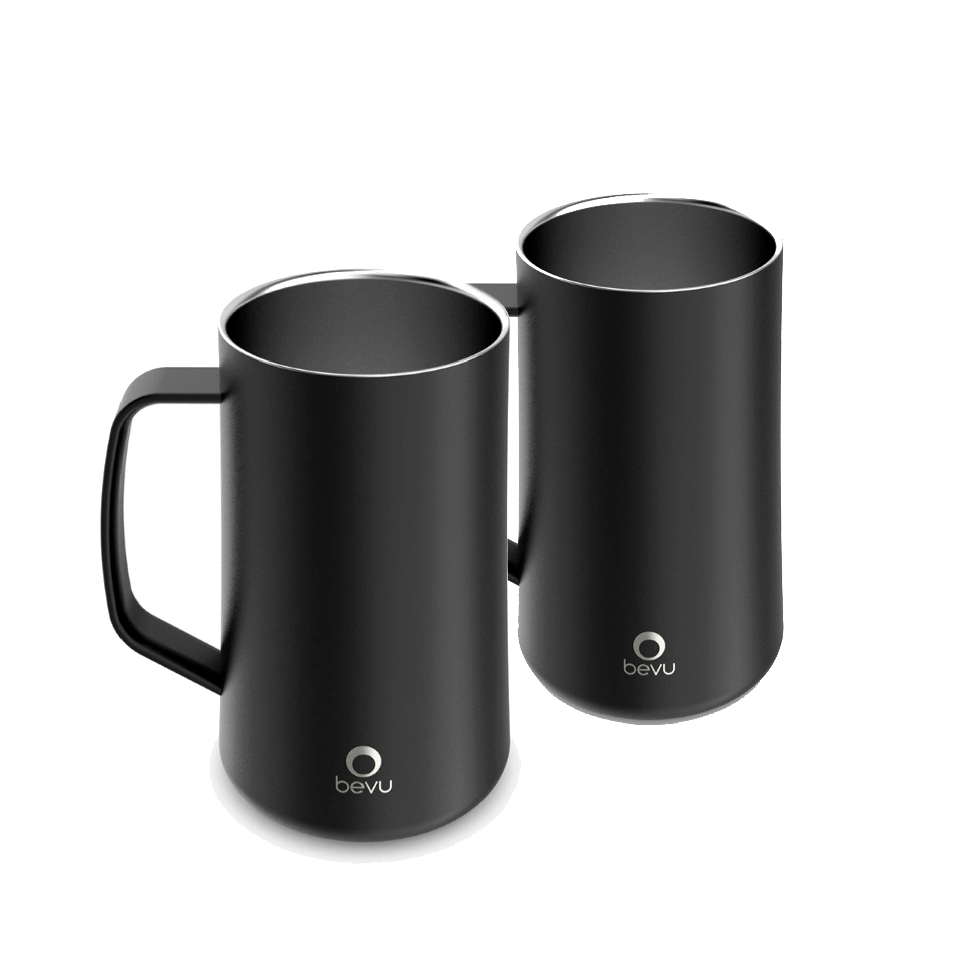 mage of Bevu Life's STEIN Beer Insulated Mug (2 Pack) 28oz, showcasing its sturdy design and ability to keep beer cold for longer. Perfect for enjoying cold beers with friends on any occasion.